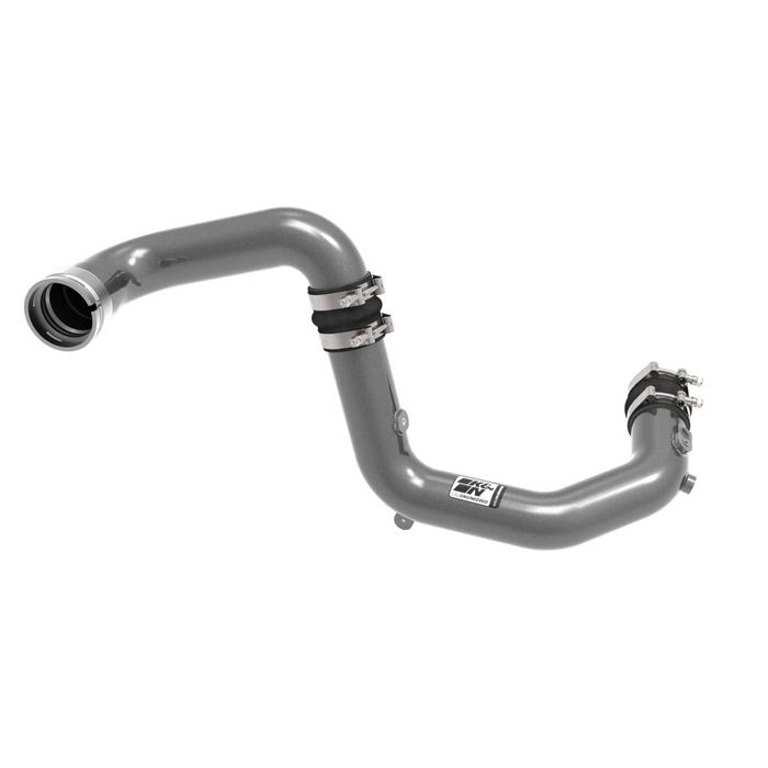 K&N 2022+ Ford Bronco Raptor 3.0L V6 Aluminum Charge Pipe Kit - Gunmetal Gray