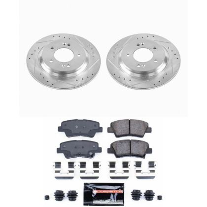 Power Stop 20-23 Forte GT Front & Rear Z23 Evolution Sport Brake Kit (Manual Parking Brake)