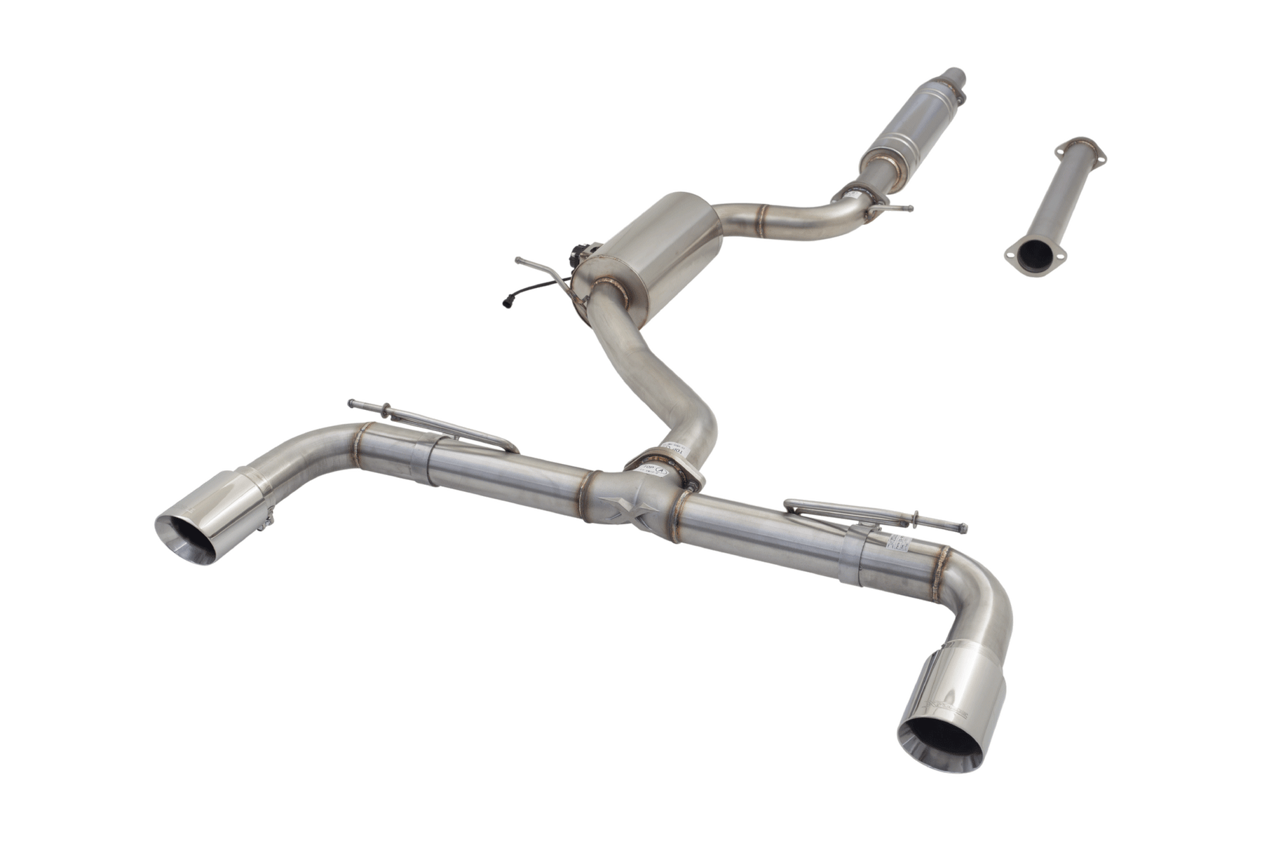 XForce VW Golf GTI MK 7 To 8 Cat Back Exhaust System With Varex Valved Muffler mk7 /mk7.5 (13-21) MK8 (21-On)