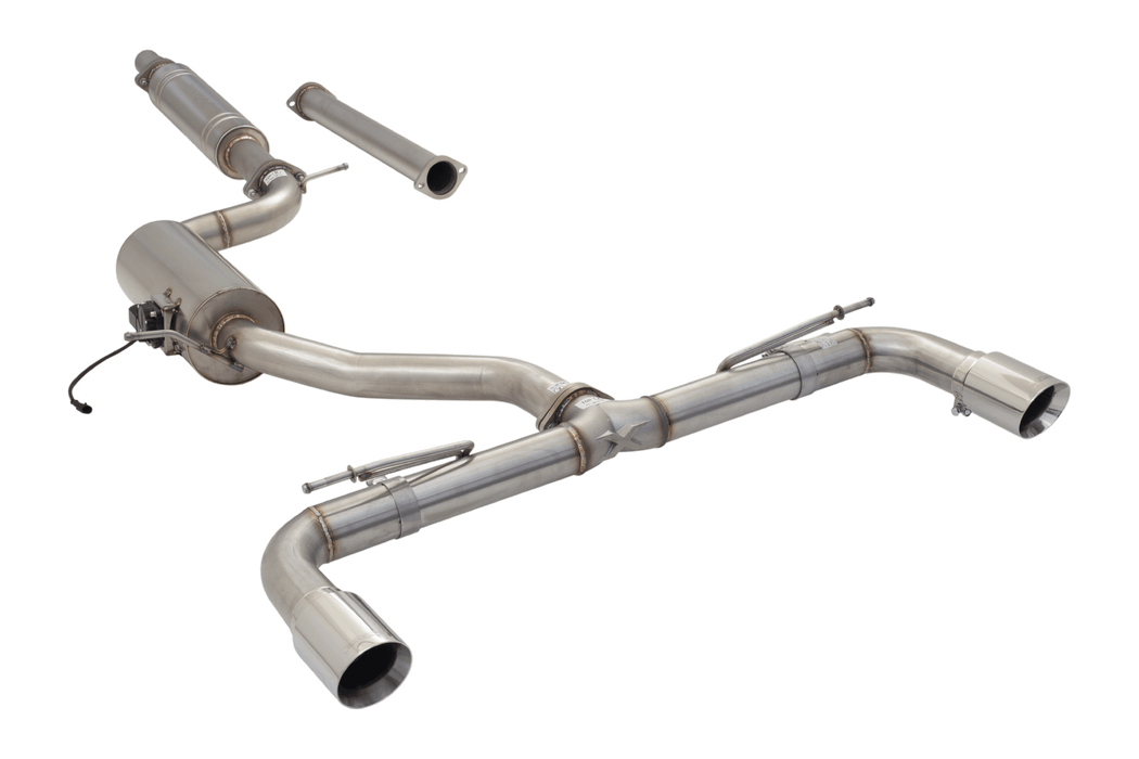 XForce VW Golf GTI MK 7 To 8 Cat Back Exhaust System With Varex Valved Muffler mk7 /mk7.5 (13-21) MK8 (21-On)