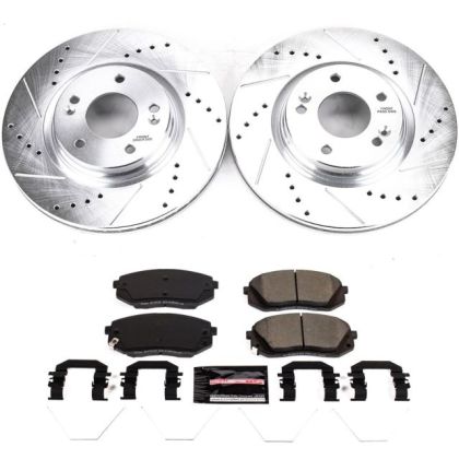 Power Stop 20-23 Forte GT Front & Rear Z23 Evolution Sport Brake Kit (Manual Parking Brake)