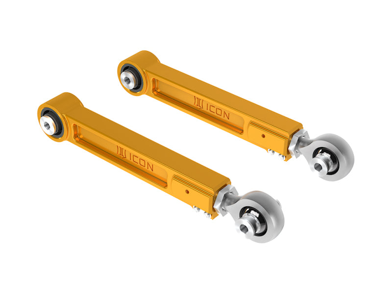 ICON 2024 Toyota Tacoma Billet Rear Upper Link Kit - Gold Anodized