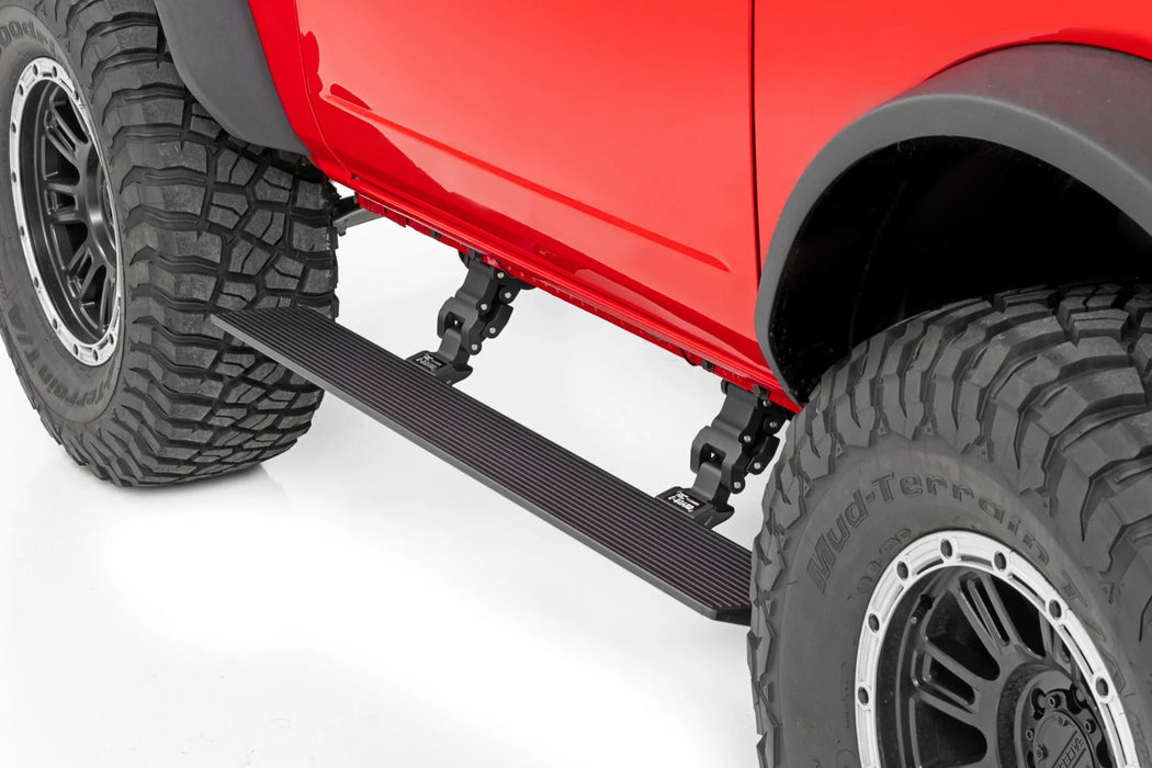 Rough Country Power Running Boards Dual Electric Motor | 2 Door | Ford Bronco 4WD (21-24)