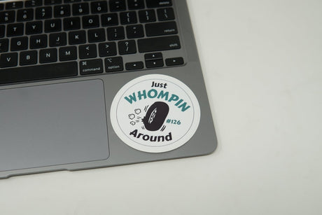 Panda Motorworks - "Just WHOMPIN Around" Sticker - #126 Rally Team - Panda Motorworks