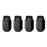 McGard Hex Lug Nut (Cone Seat) M14X1.5 / 22mm Hex / 1.635in. Length (4-Pack) - Black