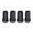 McGard SplineDrive Lug Nut (Cone Seat) M14X1.5 / 1.648in. Length (4-Pack) - Black (Req. Tool)