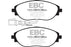 EBC 14+ Audi S3 2.0 Turbo Redstuff Front Brake Pads