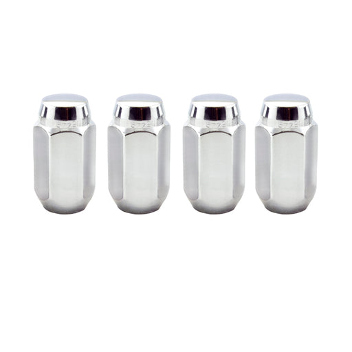 McGard Hex Lug Nut (Cone Seat) M14X1.5 / 22mm Hex / 1.635in. Length (4-Pack) - Chrome