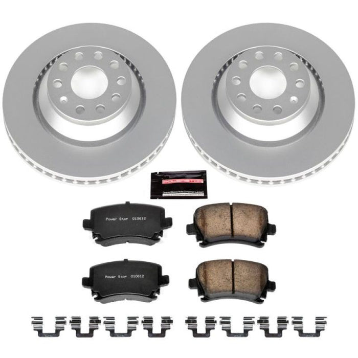 Power Stop 09-17 Volkswagen CC Rear Z23 Evolution Sport Coated Brake Kit