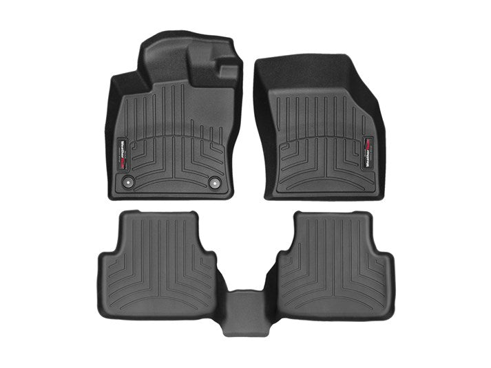 WeatherTech 2019+ Volkswagen Jetta Front and Rear FloorLiners - Black (Automatic Trans Only)