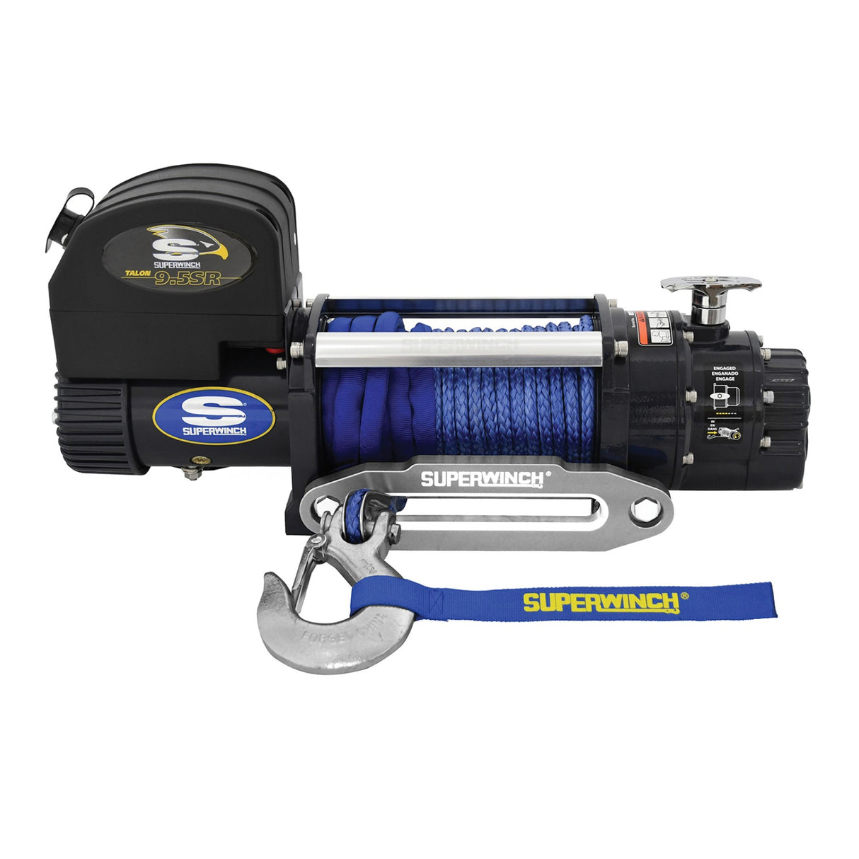 Superwinch 9500 LBS 12 VDC 3/8/in x 80ft Synthetic Rope Talon 9.5SR Winch