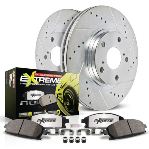 Power Stop 15-18 Volkswagen Golf Rear Z26 Street Warrior Brake Kit