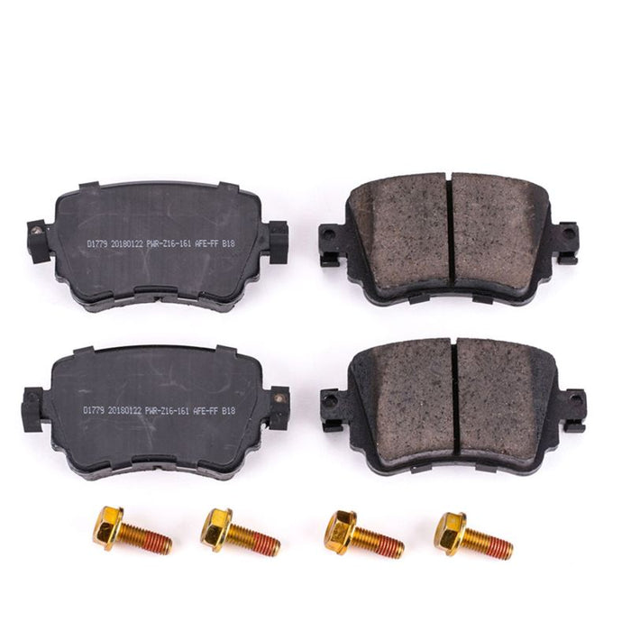 Power Stop 16-18 Audi Q3 Rear Z17 Evolution Ceramic Brake Pads w/Hardware