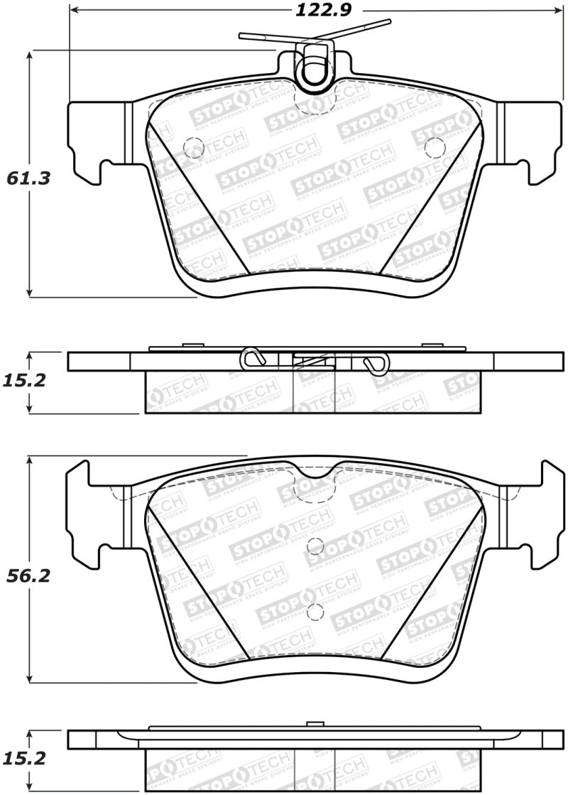 StopTech Street Brake Pads - Front/Rear