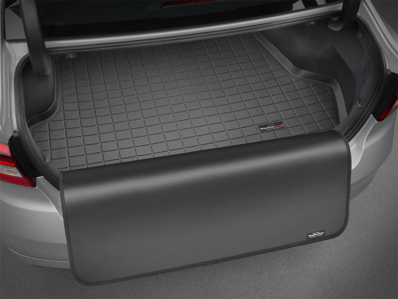 WeatherTech 17+ Honda Civic Hatchback Cargo Liners w/Bumper Protector - Grey (Sport Trim Level Only)