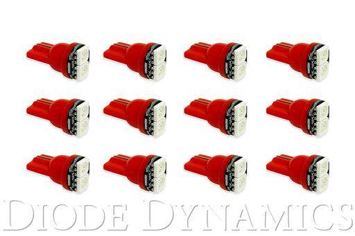 194 LED Bulb SMD2 LED Red Set of 12 Diode Dynamics