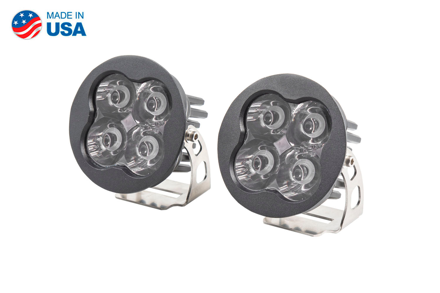 Worklight SS3 Sport White Spot Round Pair Diode Dynamics