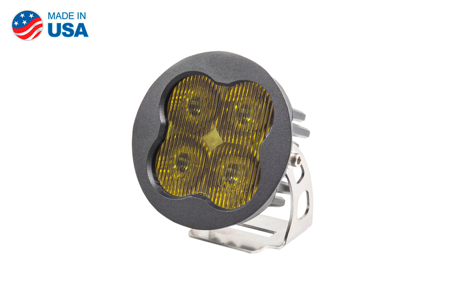 Worklight SS3 Sport Yellow SAE Fog Round Single Diode Dynamics