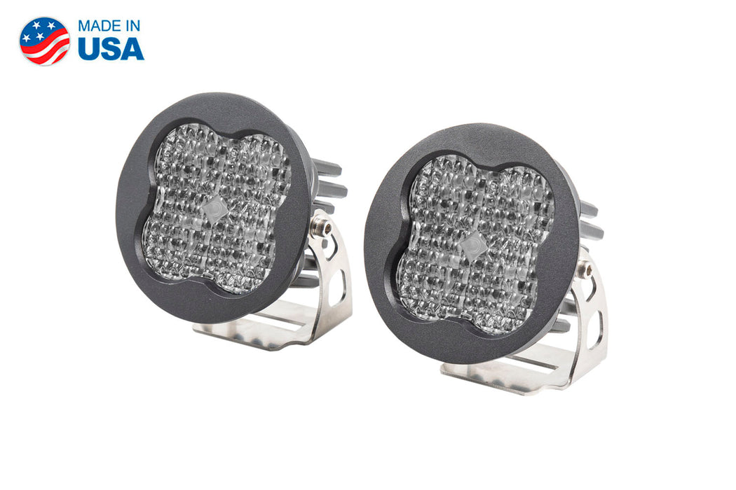 Worklight SS3 Pro White Flood Round Pair Diode Dynamics