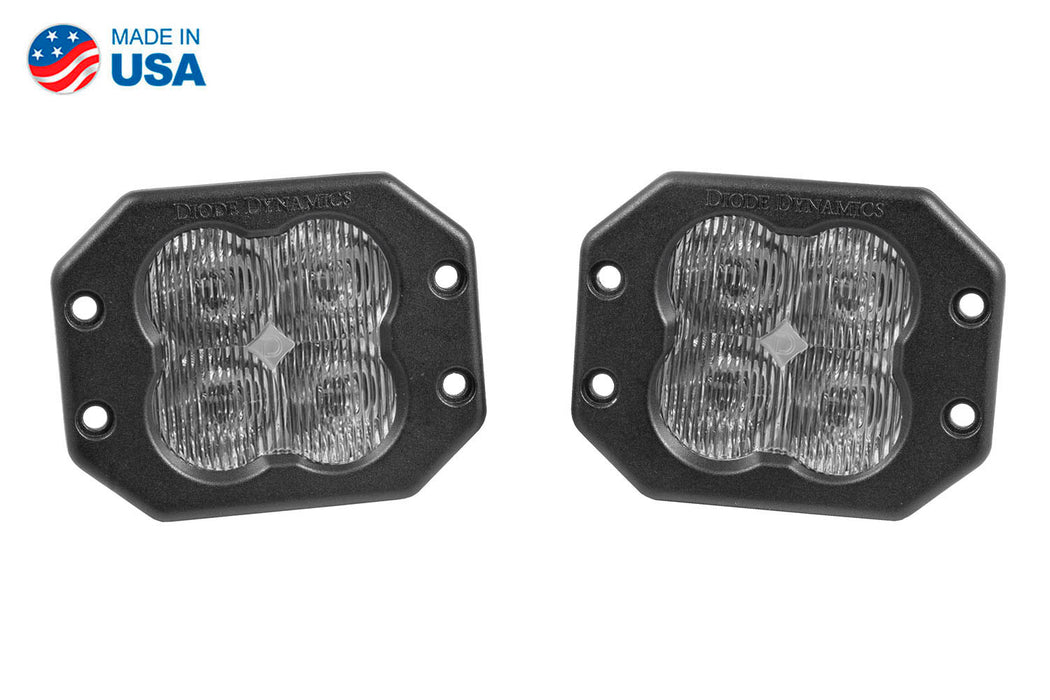 Worklight SS3 Sport White SAE Fog Flush Pair Diode Dynamics