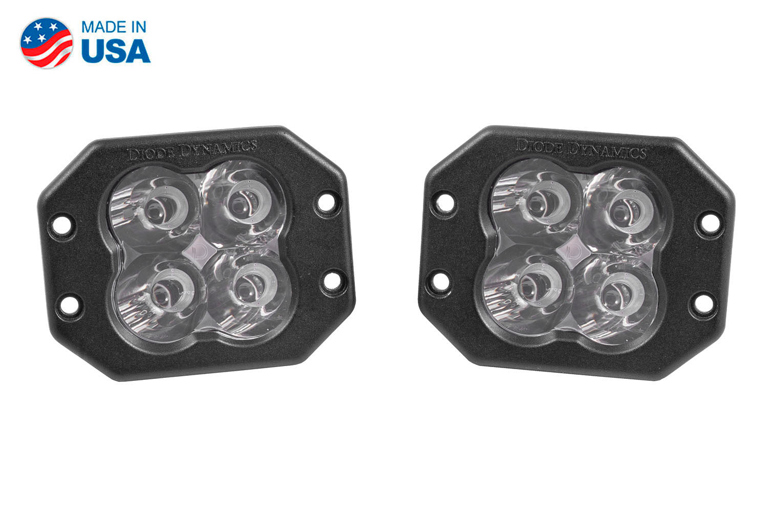 Worklight SS3 Sport White Spot Flush Pair Diode Dynamics