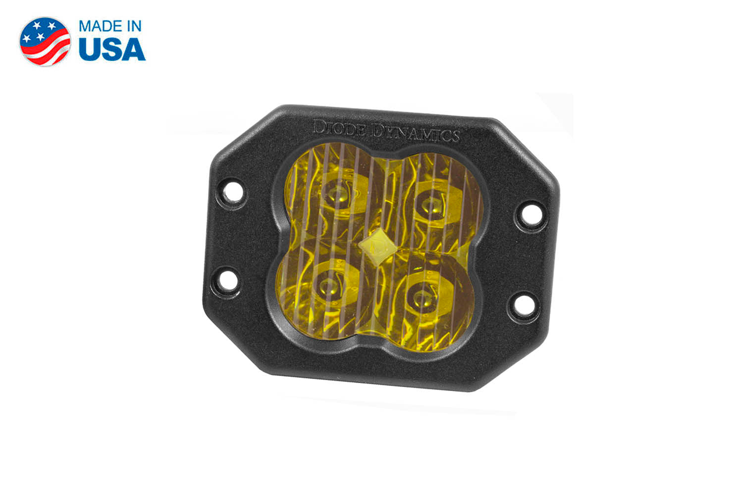 Worklight SS3 Sport Yellow Driving Flush Single Diode Dynamics