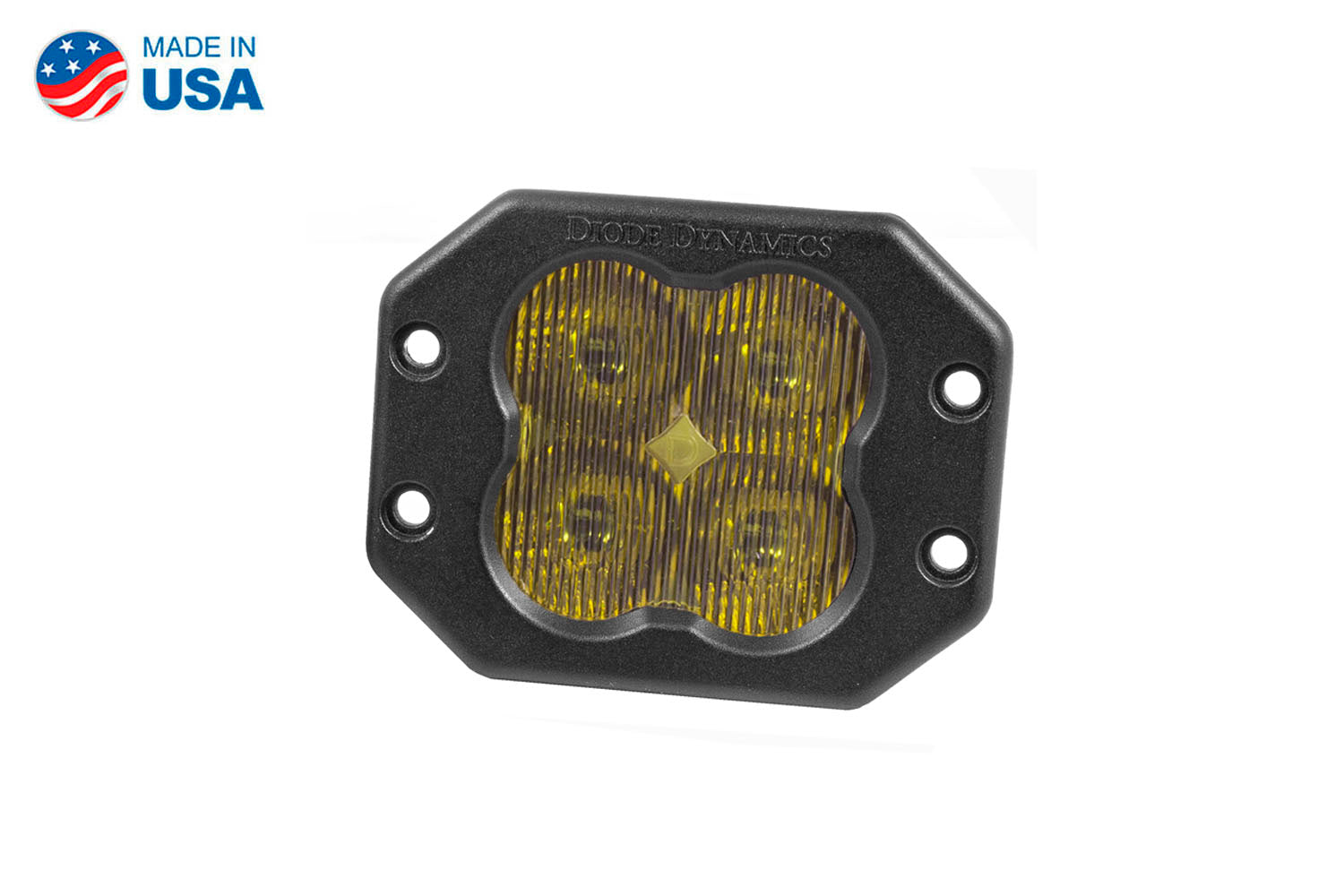 Worklight SS3 Sport Yellow SAE Fog Flush Single Diode Dynamics