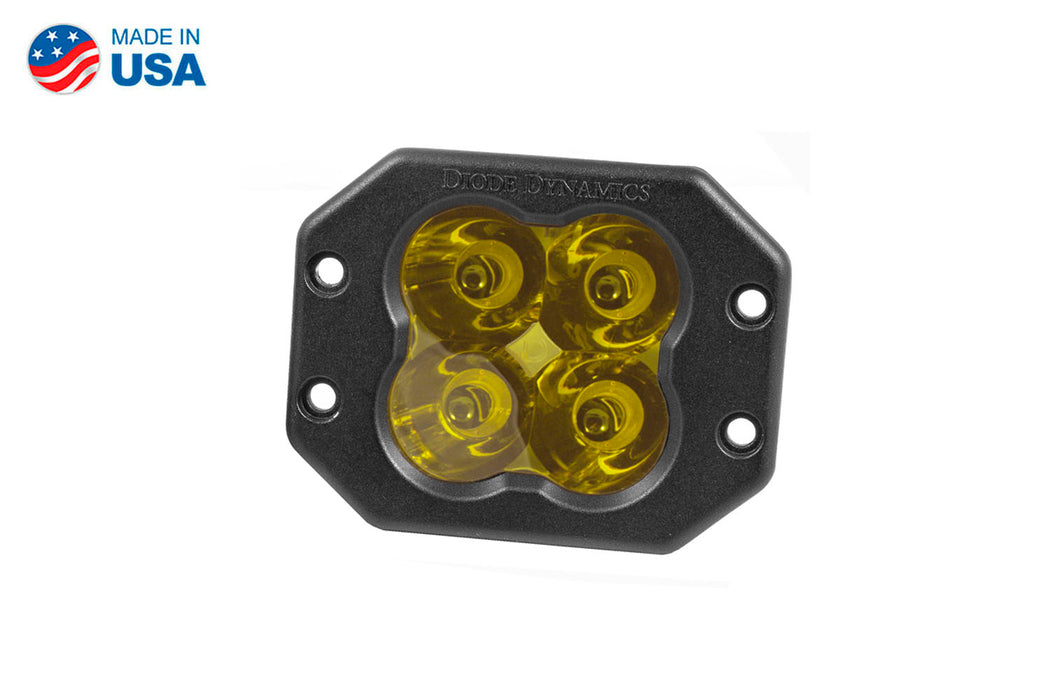 Worklight SS3 Sport Yellow Spot Flush Single Diode Dynamics