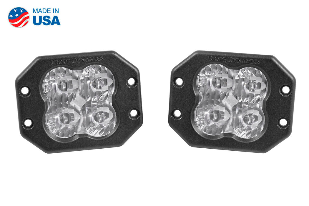 Worklight SS3 Pro White SAE Driving Flush Pair Diode Dynamics