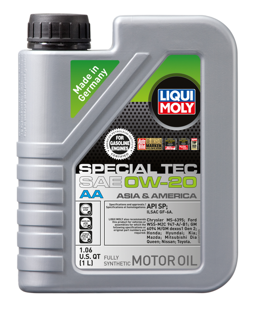 LIQUI MOLY 1L Special Tec AA Motor Oil 0W20 - Case of 6