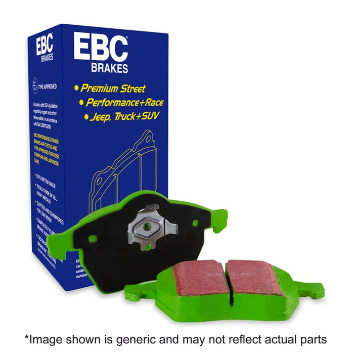 EBC 15+ Hyundai Sonata 1.6 Turbo (Elec Park Brake) Greenstuff Front Brake Pads