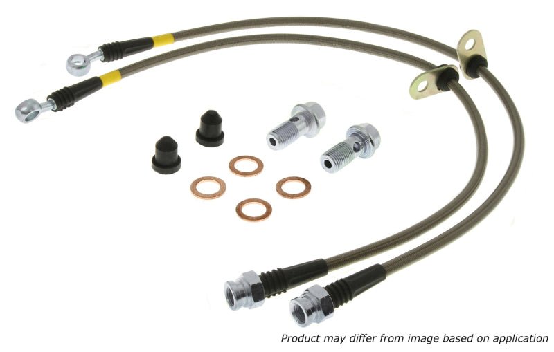 Stoptech - StopTech 2015 VW Golf (MK7) Front Stainless Steel Brake Line Kit - Panda Motorworks