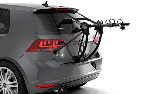 Thule - Thule Gateway Pro 2 Hanging - Style Trunk Bike Rack w/Anti - Sway Cages (Up to 2 Bikes) - Black - Panda Motorworks