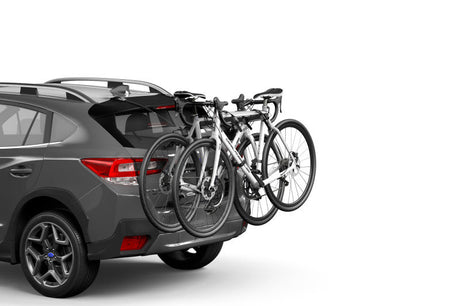 Thule - Thule OutWay Hanging - Style Trunk Bike Rack (Up to 2 Bikes) - Silver/Black - Panda Motorworks