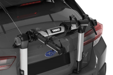 Thule - Thule OutWay Hanging - Style Trunk Bike Rack (Up to 2 Bikes) - Silver/Black - Panda Motorworks