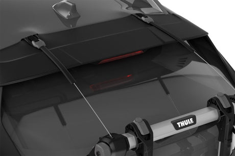 Thule - Thule OutWay Hanging - Style Trunk Bike Rack (Up to 2 Bikes) - Silver/Black - Panda Motorworks