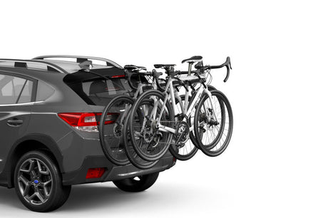 Thule - Thule OutWay Hanging - Style Trunk Bike Rack (Up to 3 Bikes) - Silver/Black - Panda Motorworks